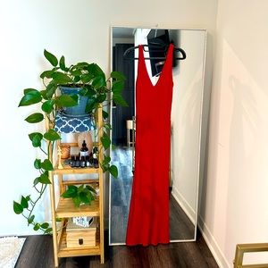 Zara Long Jacquard Dress